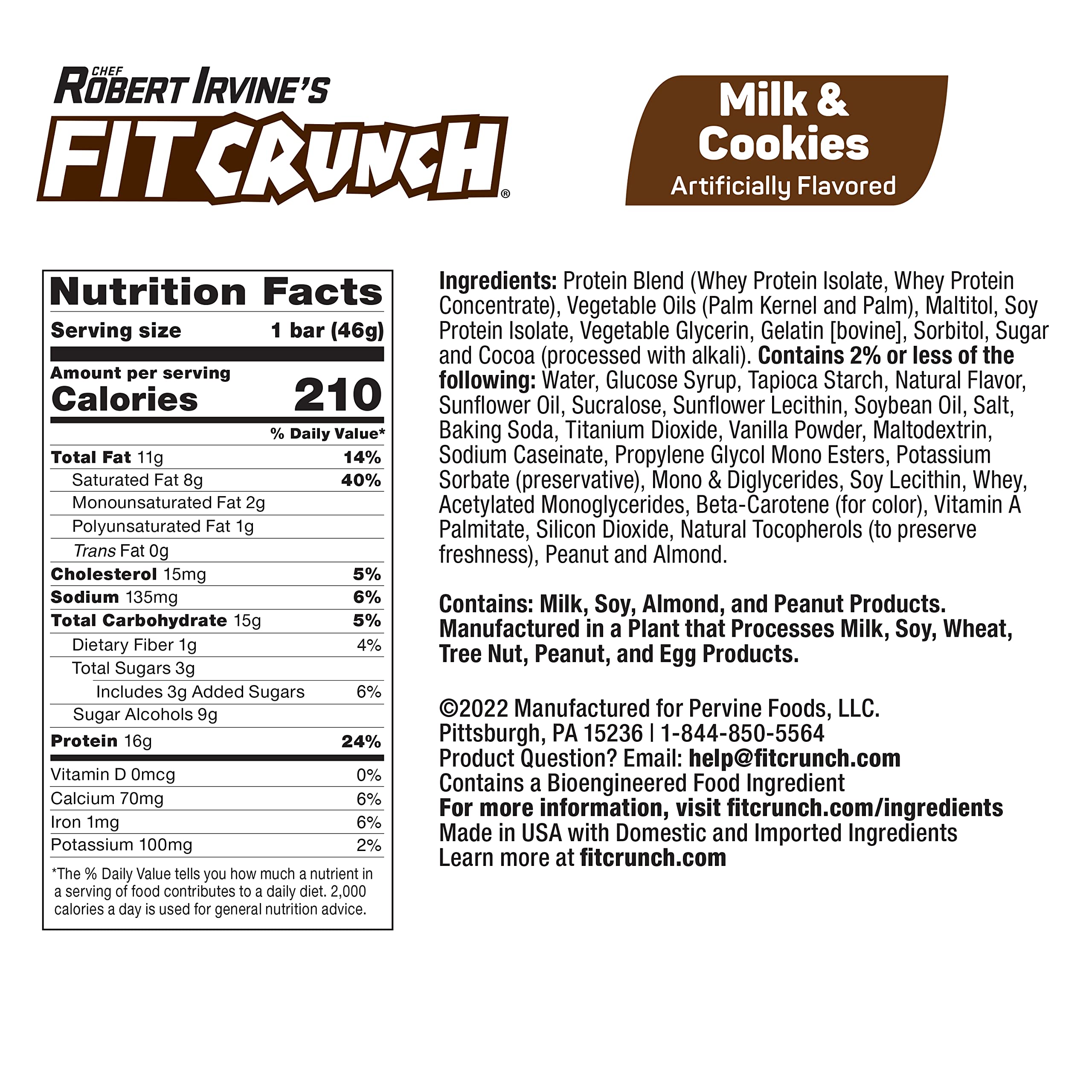 Fit Crunch Snack Size Six-Layer Baked Core reveals the chewy, layered texture.