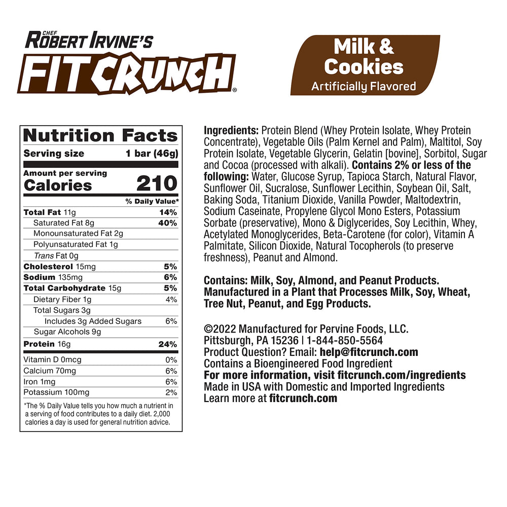 Fit Crunch Snack Size Six-Layer Baked Core reveals the chewy, layered texture.