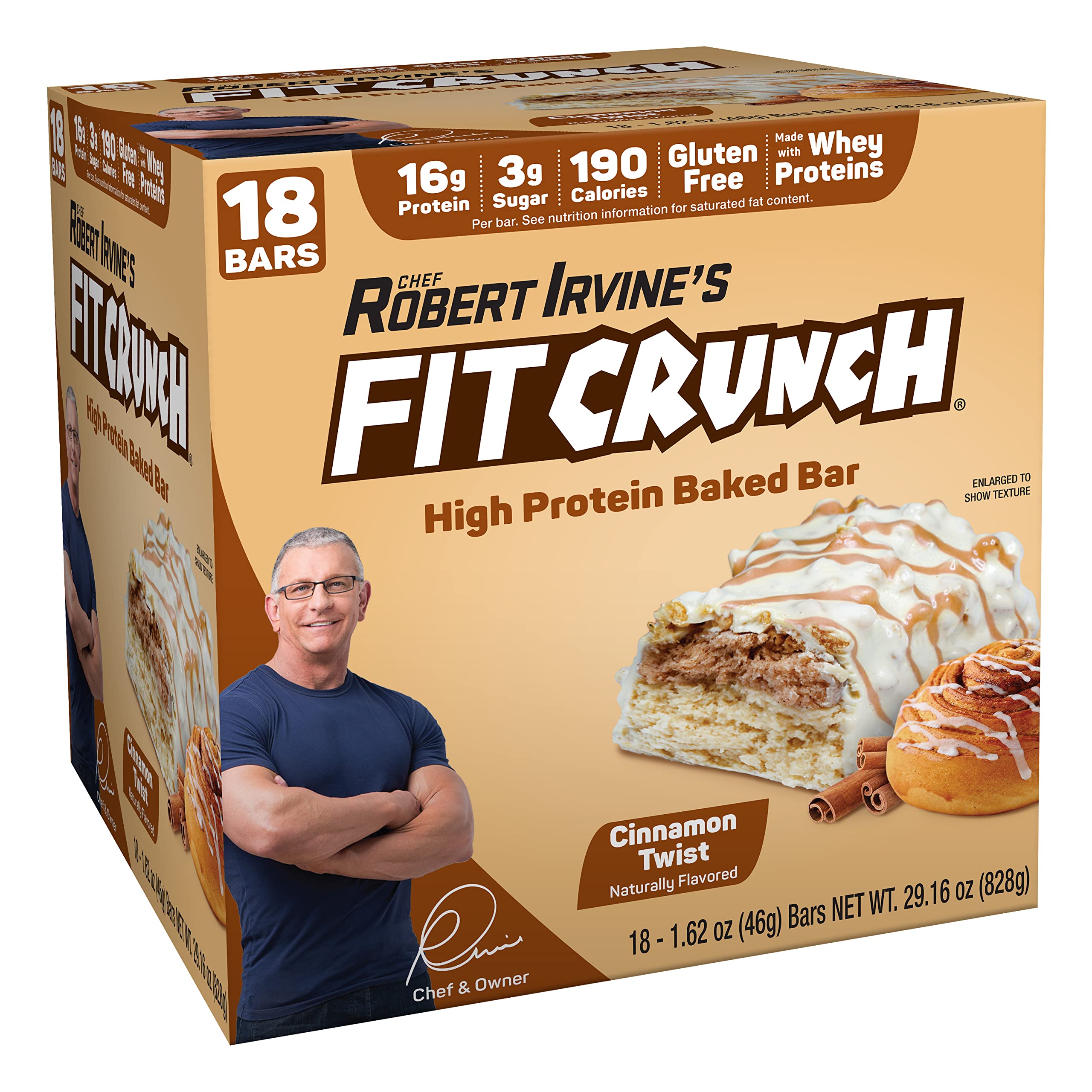 Fit Crunch snack-size bar wrapper close-up, highlighting protein-rich nutrition for on-the-go fueling.