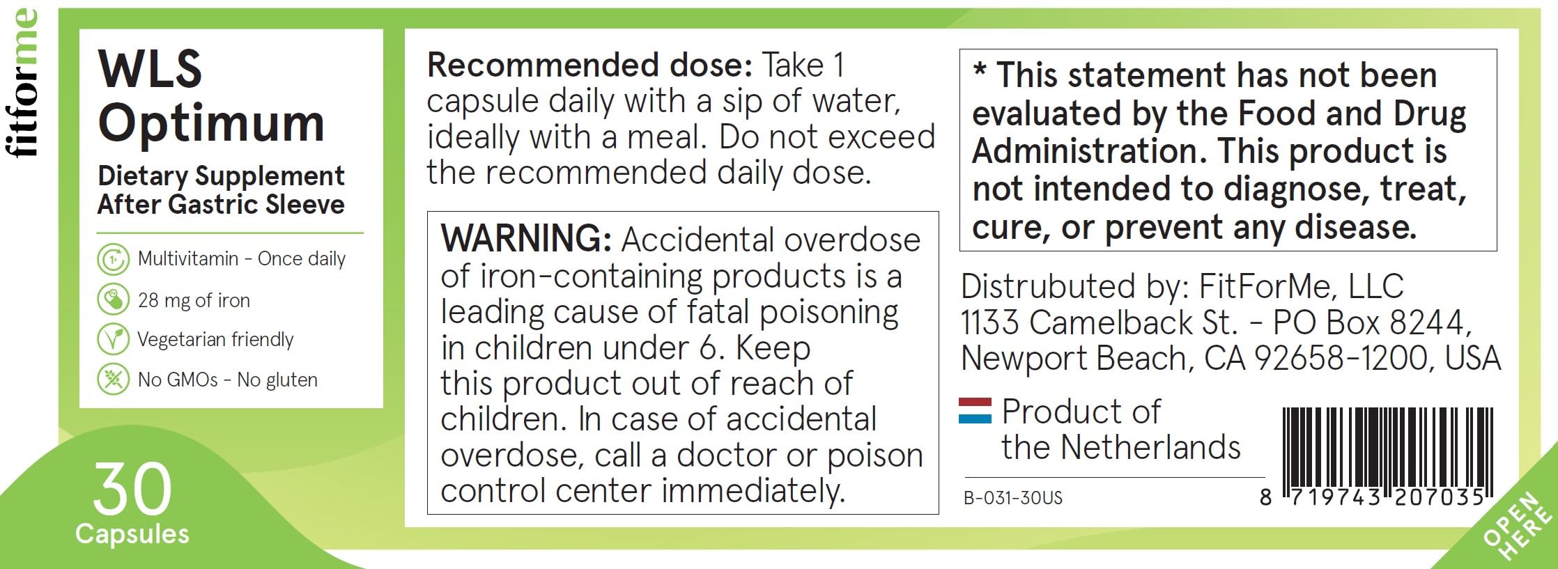 FitForMe bottle in hand demonstrates convenient, portable nutrition support