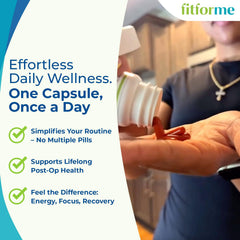 FitForMe capsule contents close-up showing essential vitamins and minerals