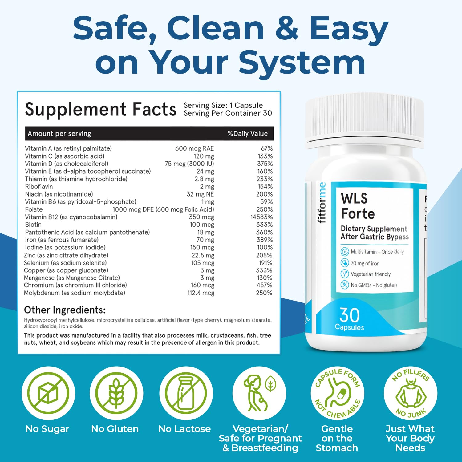 FitForMe WLS Forte capsules ready to take after meals for simplicity