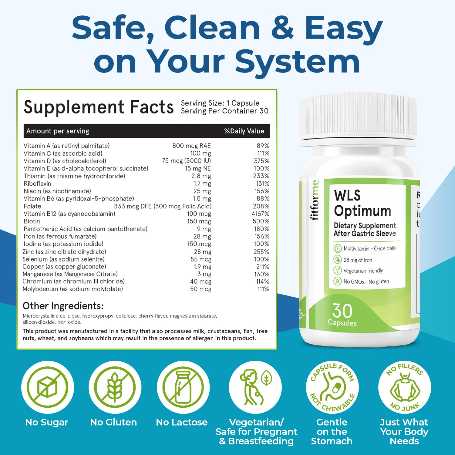 FitForMe WLS Optimum fast-dissolve capsule highlights quick absorption