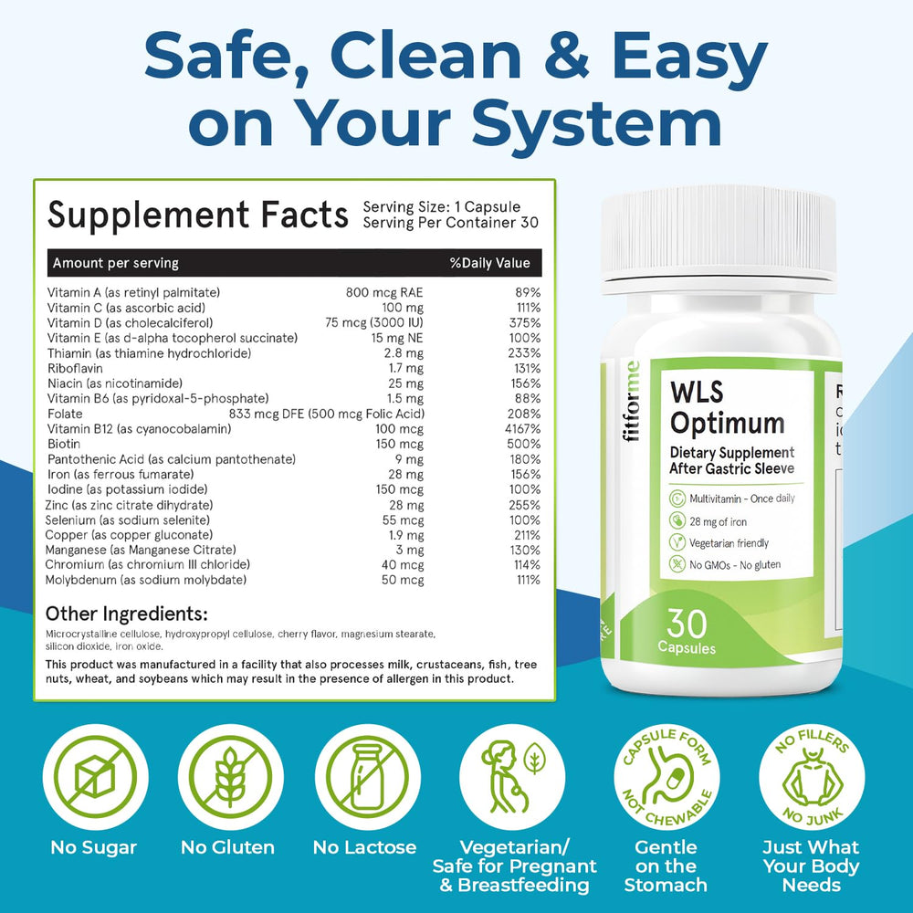 FitForMe WLS Optimum fast-dissolve capsule highlights quick absorption