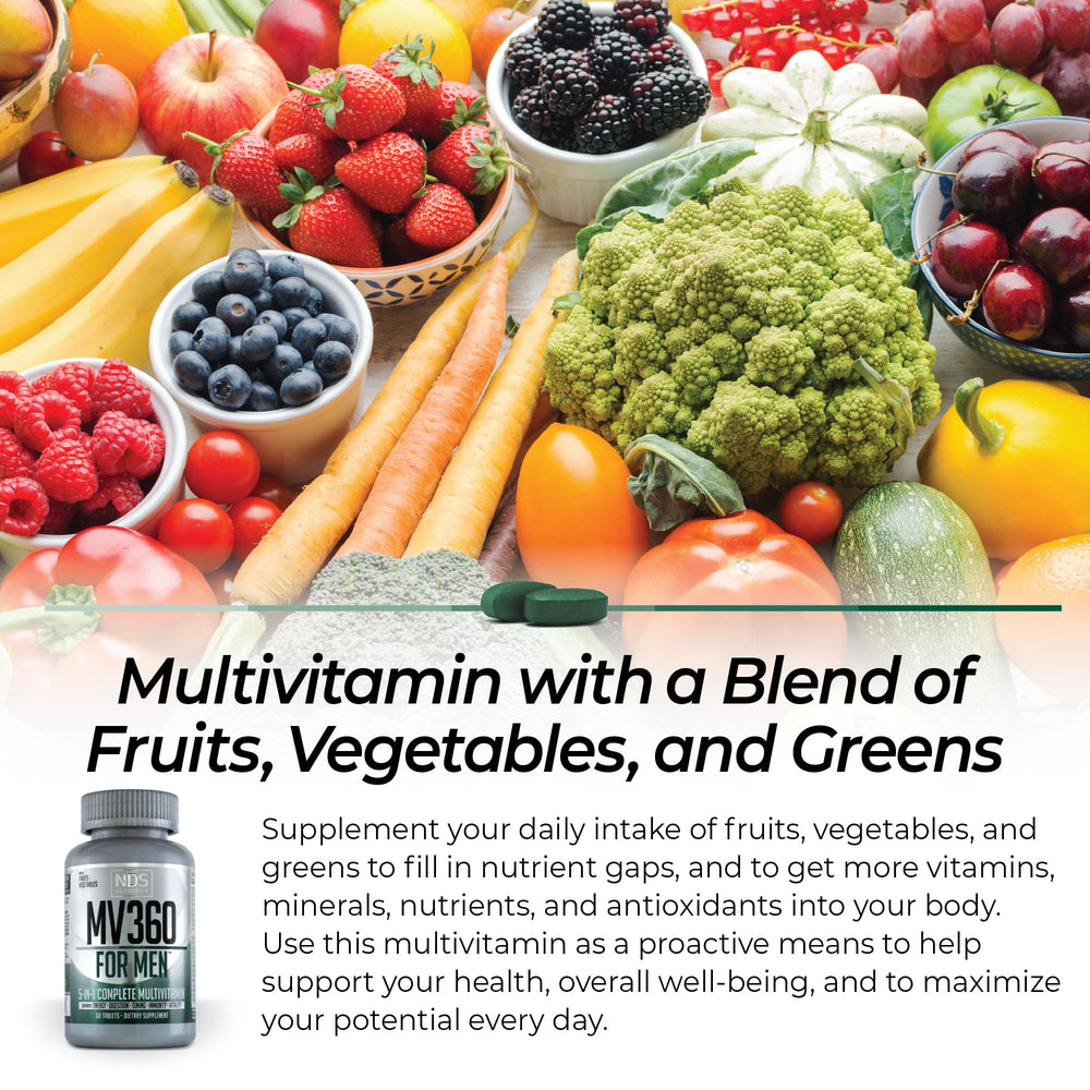 MV360 tablets close-up to emphasize potency and daily nutrition