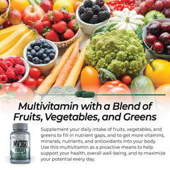 MV360 tablets close-up to emphasize potency and daily nutrition