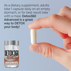 FitLife Detox360 Advanced capsules and oats visualizing digestive wellness benefits.