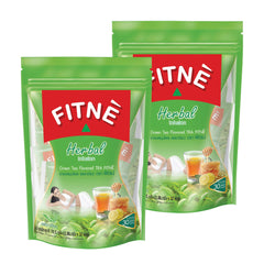 FITNE packaging for Green Tea Herbal Honey Lemon infusion with natural herbal blend