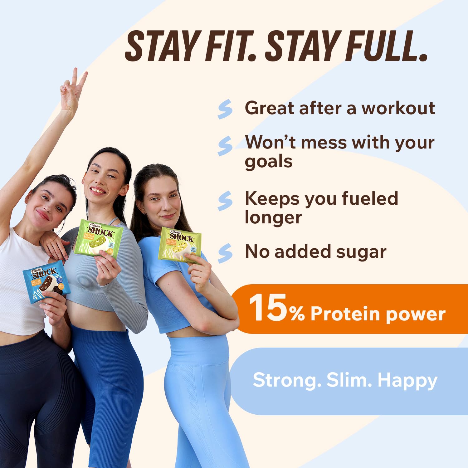 FitnesSHOCK brownie bar office break display, shareable desk-friendly dessert option.