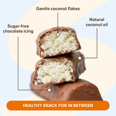 FitnesSHOCK coconut bars soft coconut filling visible.