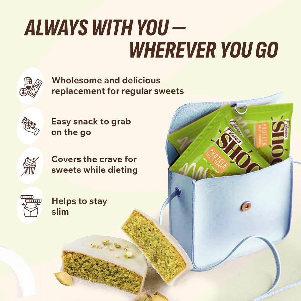 FitnesSHOCK 10-count box, convenient to portion and share, ideal for home, office, or on-the-go.