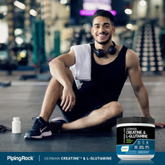 Fitness Labs pre-workout mixer glass for convenient training boosts