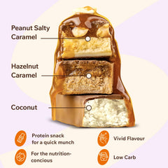 FitnesSHOCK coconut bar with dessert-style texture, a light treat between tasks.