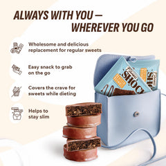 FitnesSHOCK brownie with coffee illustrates ideal break-time pairing.