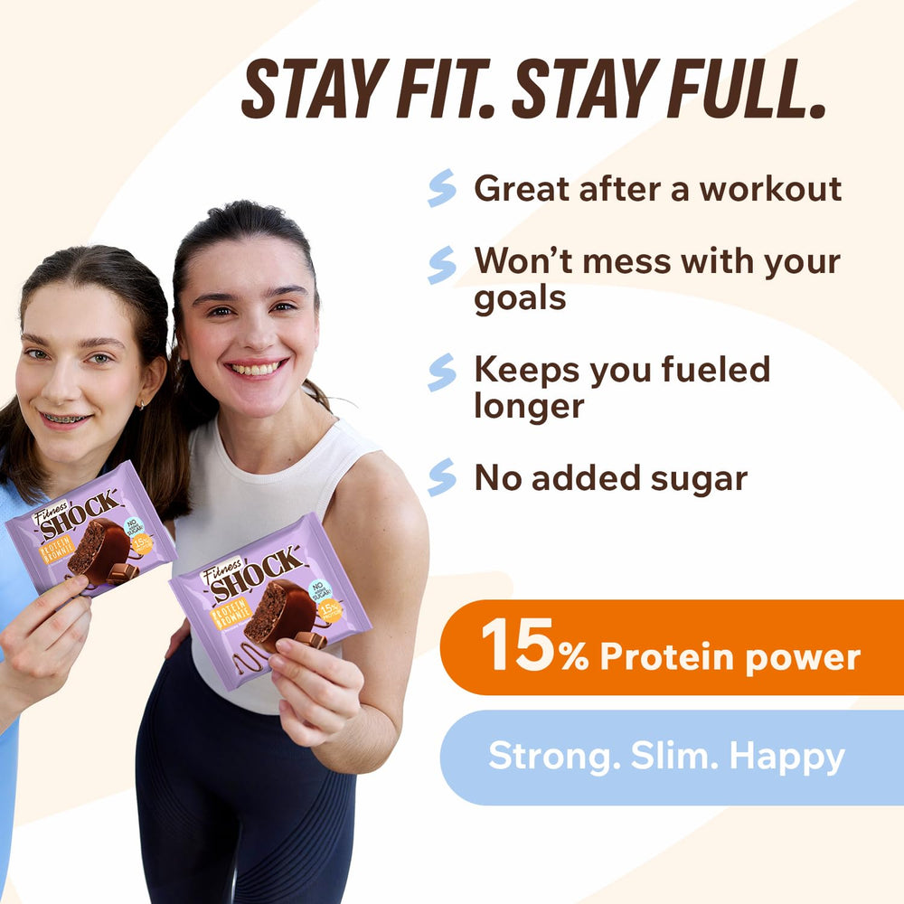 FitnesSHOCK packaging at-home display for grab-and-go convenience.