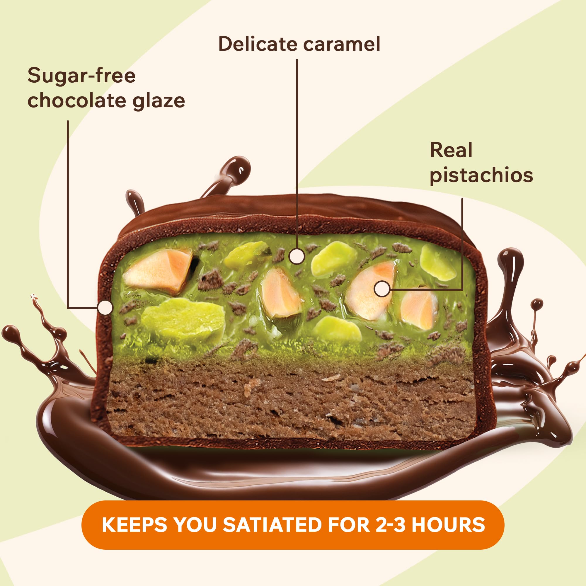 FitnesSHOCK bar beside a coffee cup, ideal as a light breakfast or sweet coffee companion.