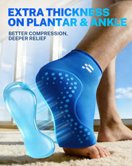 Fitomo Extended Ankle Ice Pack Wrap interior gel pack visible for precise therapy.