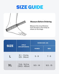 Fitomo Extended Ankle Ice Pack Wrap side view shows slim, versatile fit.