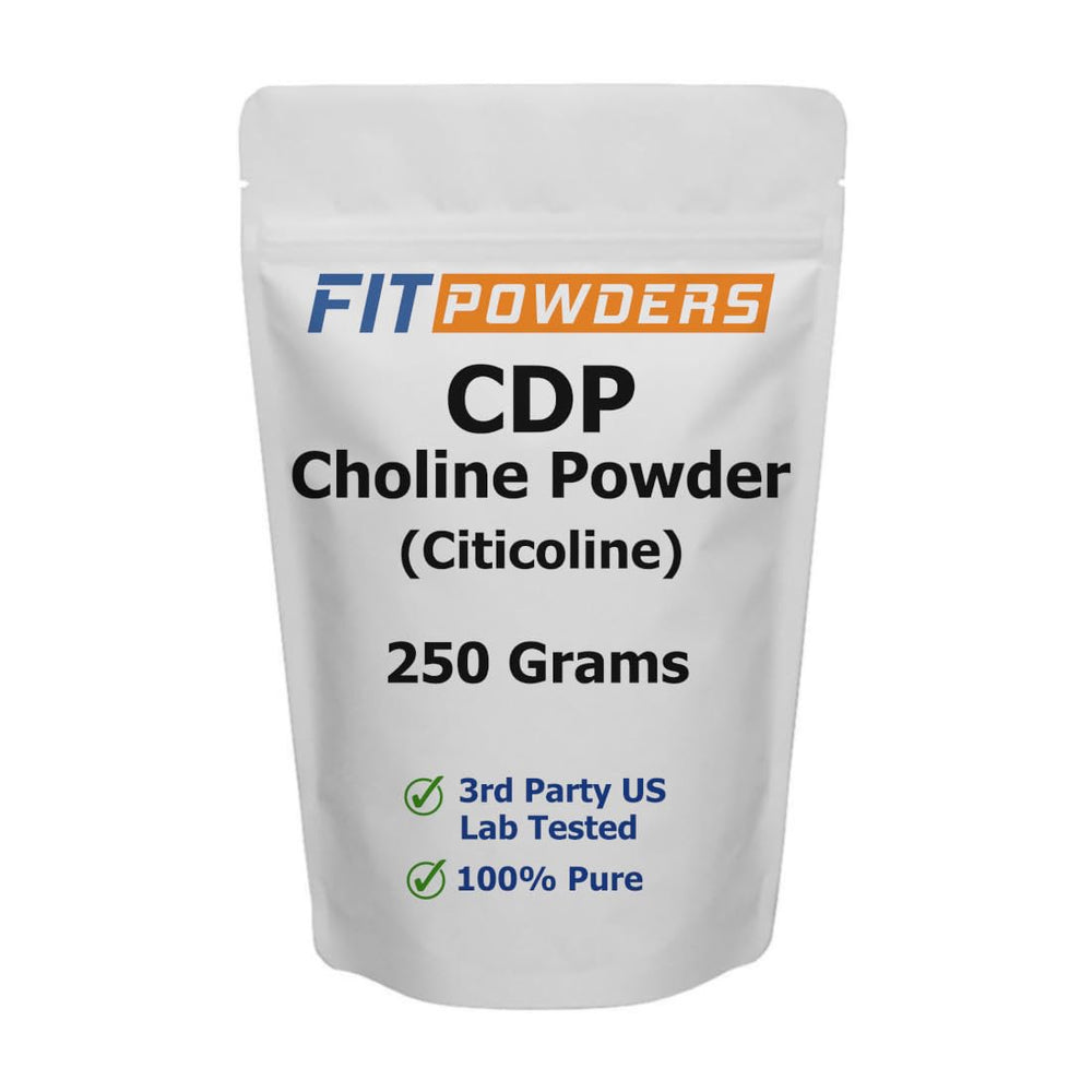 FitPowders Citicoline powder in a jar for daily cognitive support
