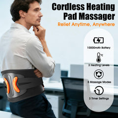 Fittyfun travel-friendly back heating pad for car