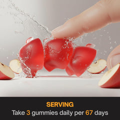 FitVitality Creatine Gummies closeup texture reveals chewy enjoyable consistency