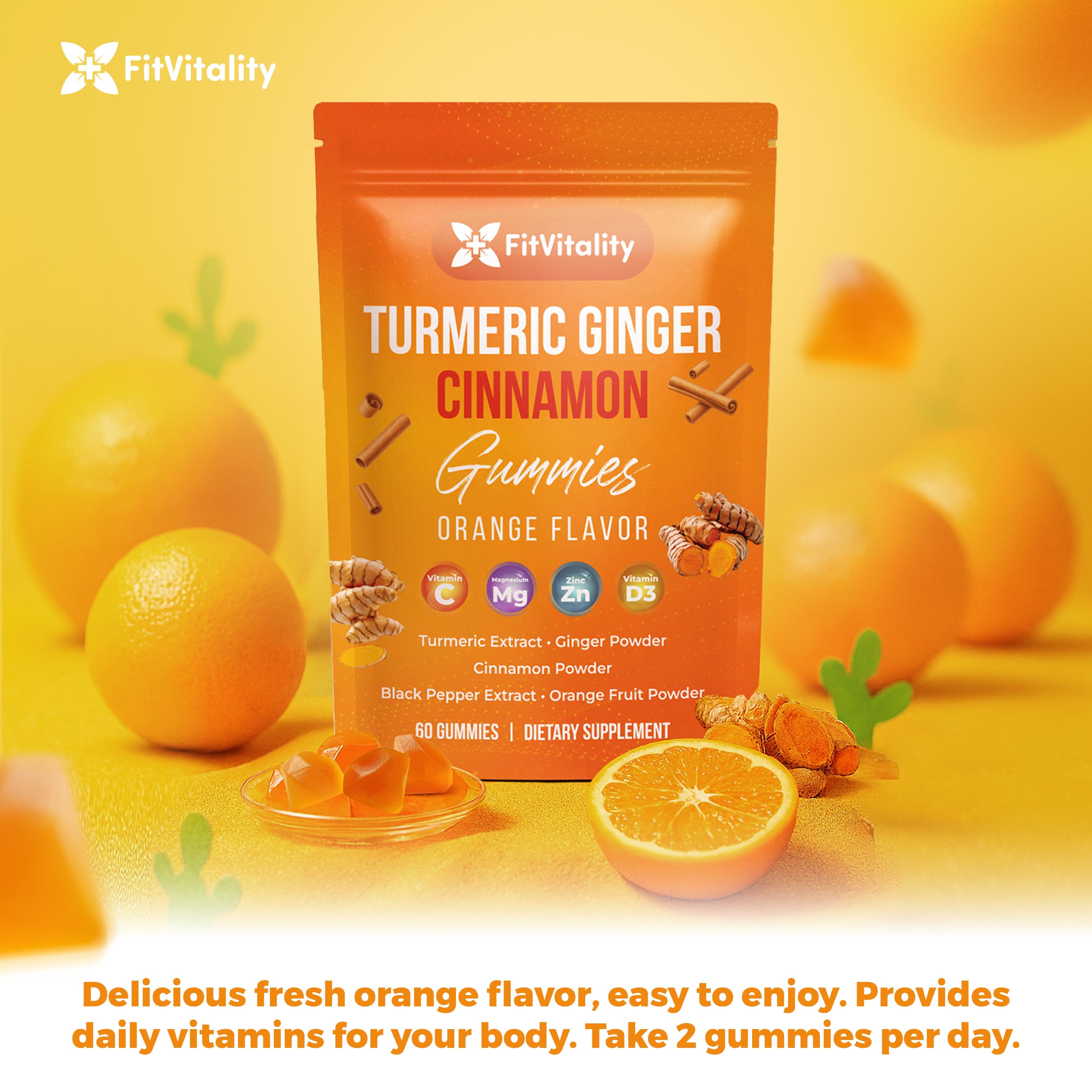 FitVitality bottle highlights vitamin E, B12, and zinc.