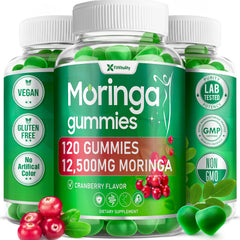 FitVitality Moringa Gummies bottle for convenient daily wellness.