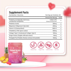 Close-up of FitVitality gummies highlighting probiotic blend for digestive harmony.