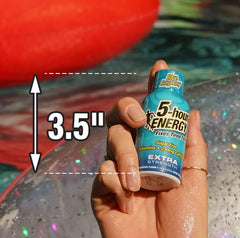 5-hour ENERGY blue raspberry shot during workout routine boost