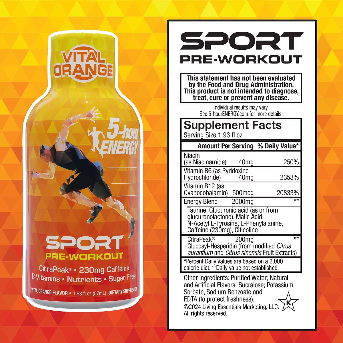 Pouring a Citrapeak shot shows fast energy for workouts.