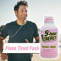 Five-hour ENERGY Cotton Candy shot packaging reveals a portable 24-pack