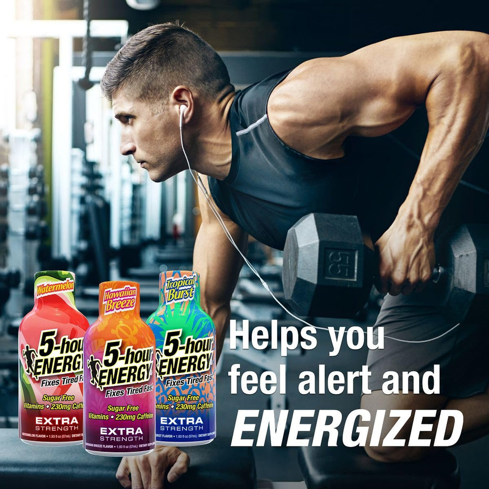 Five-hour ENERGY Hawaiian Breeze bottle - steady alertness during travel