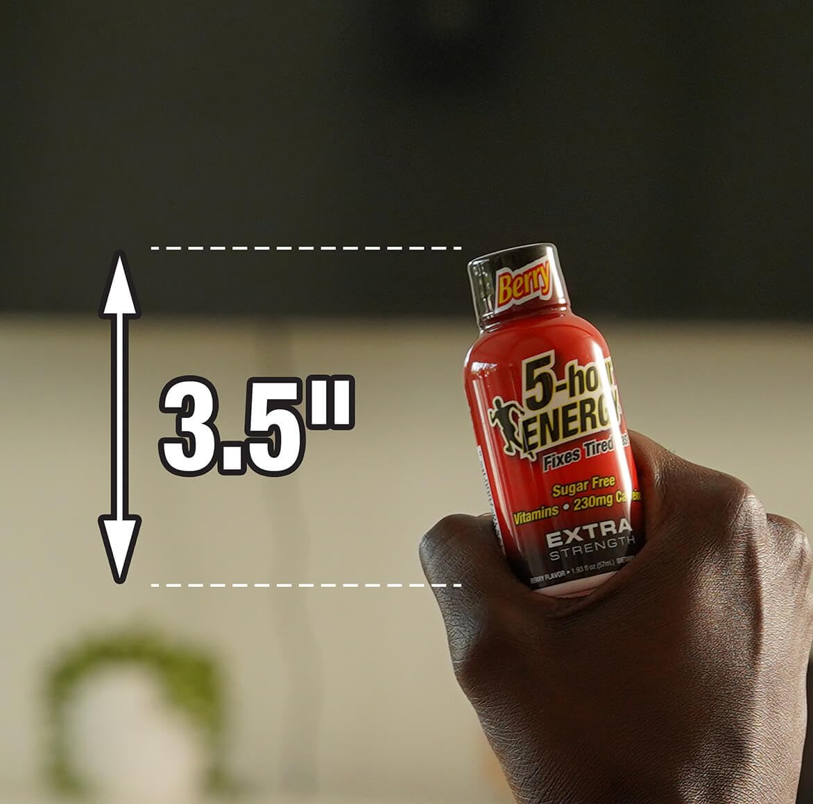 Five Hour Energy ingredients closeup showing B-vitamins and taurine for potential performance support