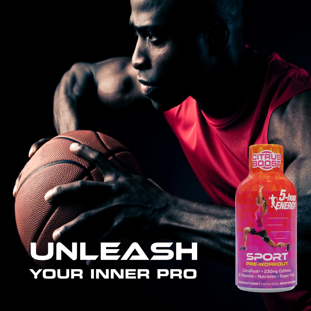 Five-hour ENERGY shot close-up emphasizes zero calories and no crash