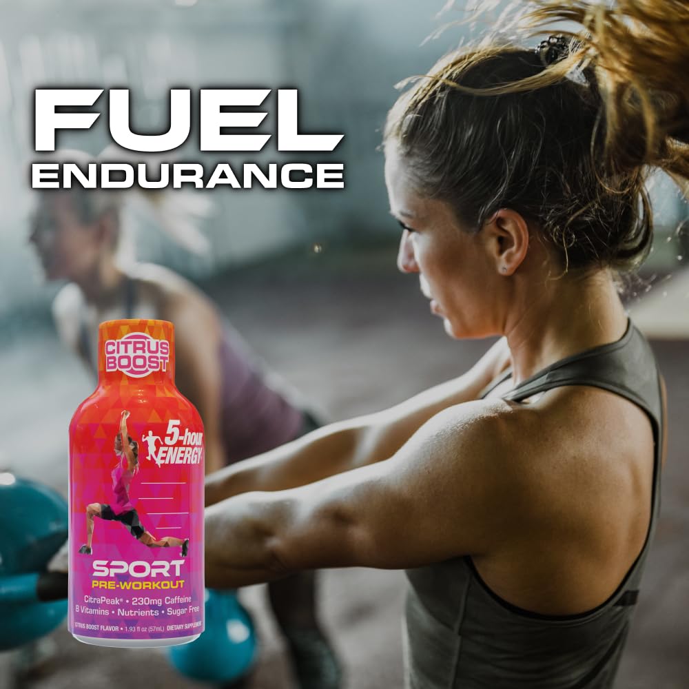 Five-hour ENERGY shot in gym bag for portability