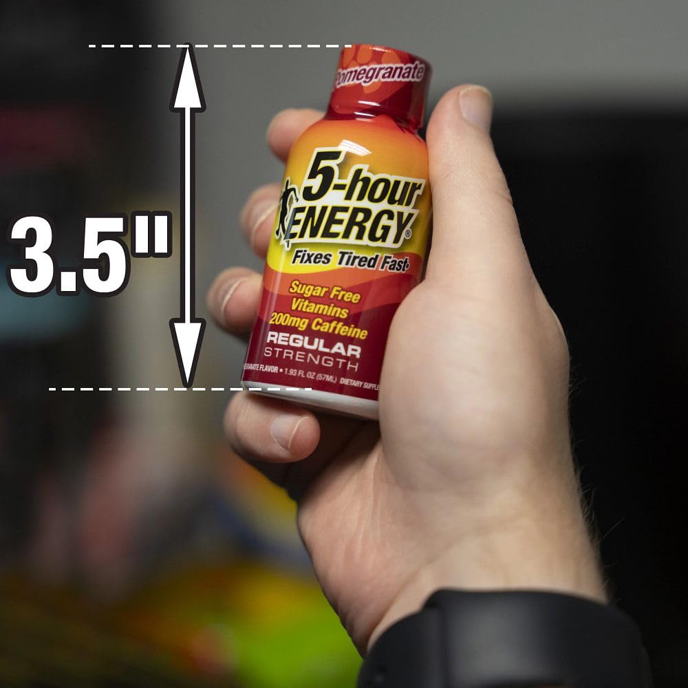 On-the-go use of 5-hour ENERGY in a compact package for travel and workouts