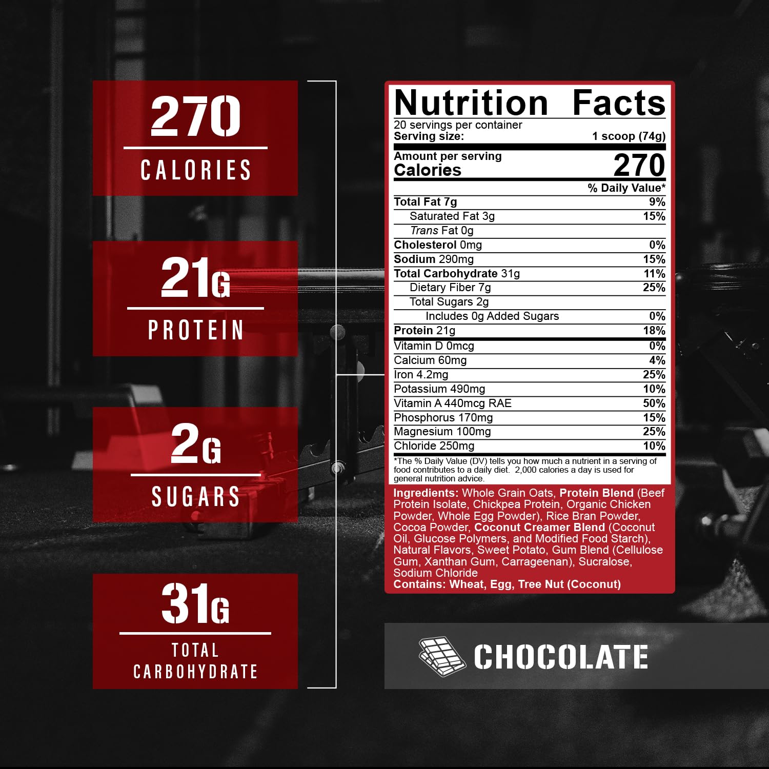 Shake being prepared with Real Carbs Protein chocolate flavor