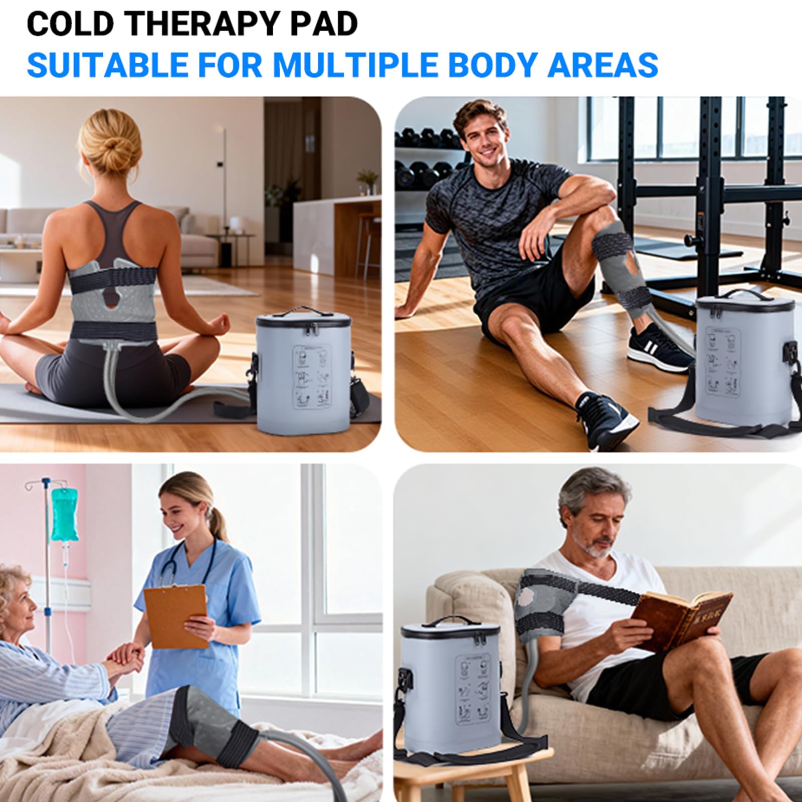 Fiveoffo detachable knee bands provide a snug fit for different leg sizes.