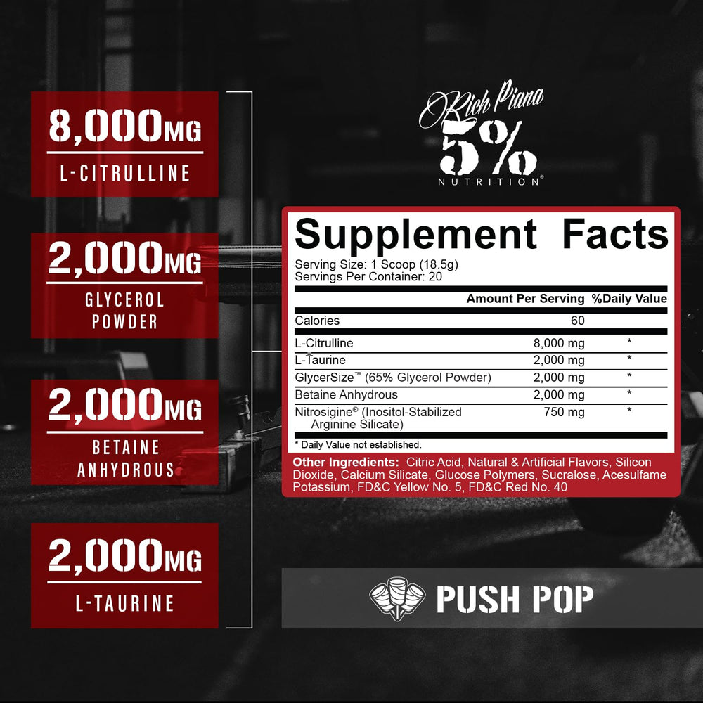 FullAF label closeup shows pure L-Citrulline and Nitrosigine ingredients.