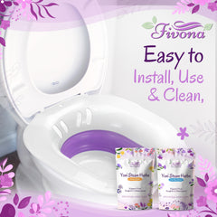Universal-fit design adapts to most toilets for comfortable use.