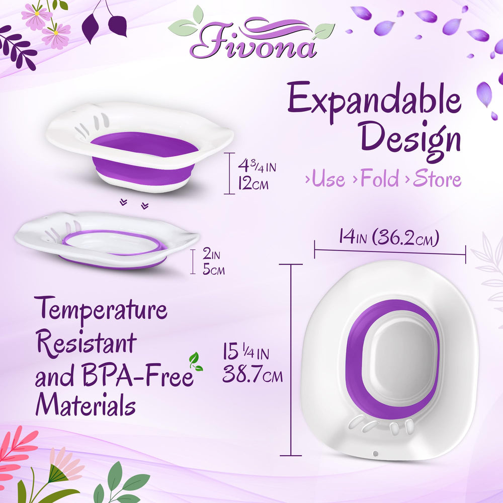 Fivona Yoni Care Kit foldable Sitz Bath Steam Pot in use