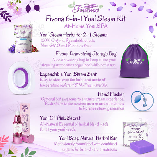 FIVONA Yoni Steam Herbs bag display for herbal blend