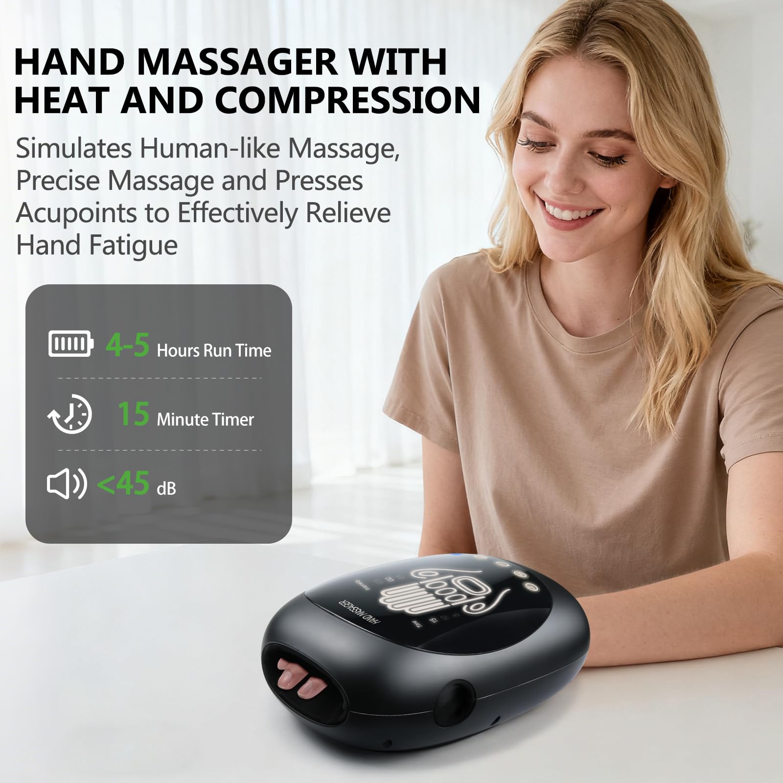 F FIWENE one-size-fits-all design fits all hand sizes