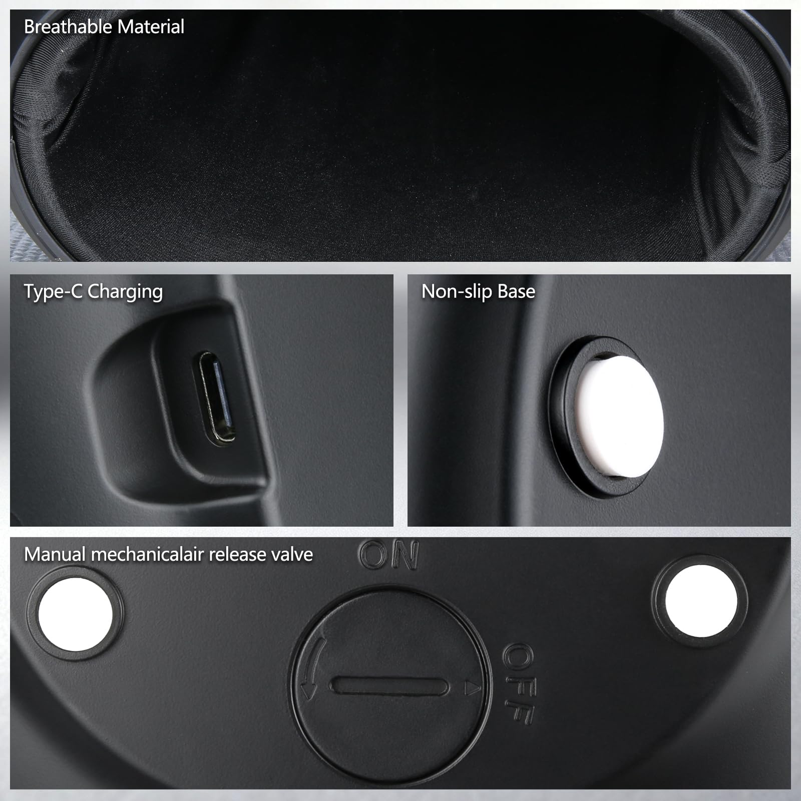 F FIWENE cordless rechargeable massager for multiple sessions