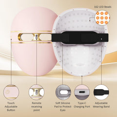 F FIWENE fiwene-fsa-led-face-mask-wearing shows comfortable wear during routines.