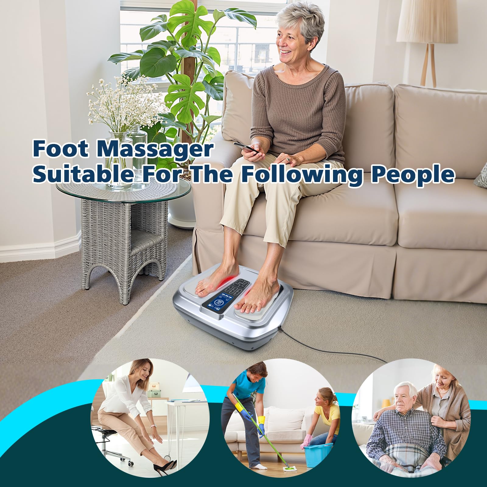 FIWENE full-body pads kit enables targeting shoulders, knees, or calves.