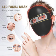 F FIWENE Pro-Grade LED mask, side angle showing ergonomic comfort for all skin types.