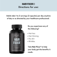 Fixxr Hair packaging highlights USA-made quality and safe manufacturing.