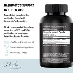 Fixxr hashimotos-support-bottle-front displays the supplement bottle for easy daily use.