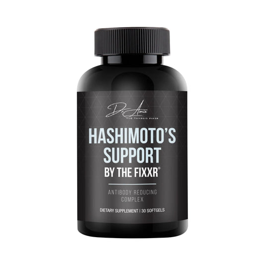 Fixxr Hashimoto's Support softgels for thyroid health and daily energy.